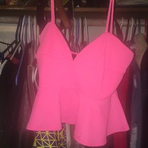 Hot pink top